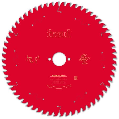 Lame bois  250 mm AL 30 mm E 2,81,8 mm 60 dents FREUD F03FS09776
