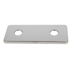 PLAQUE DE FINITION INOX ENTRAXE 150