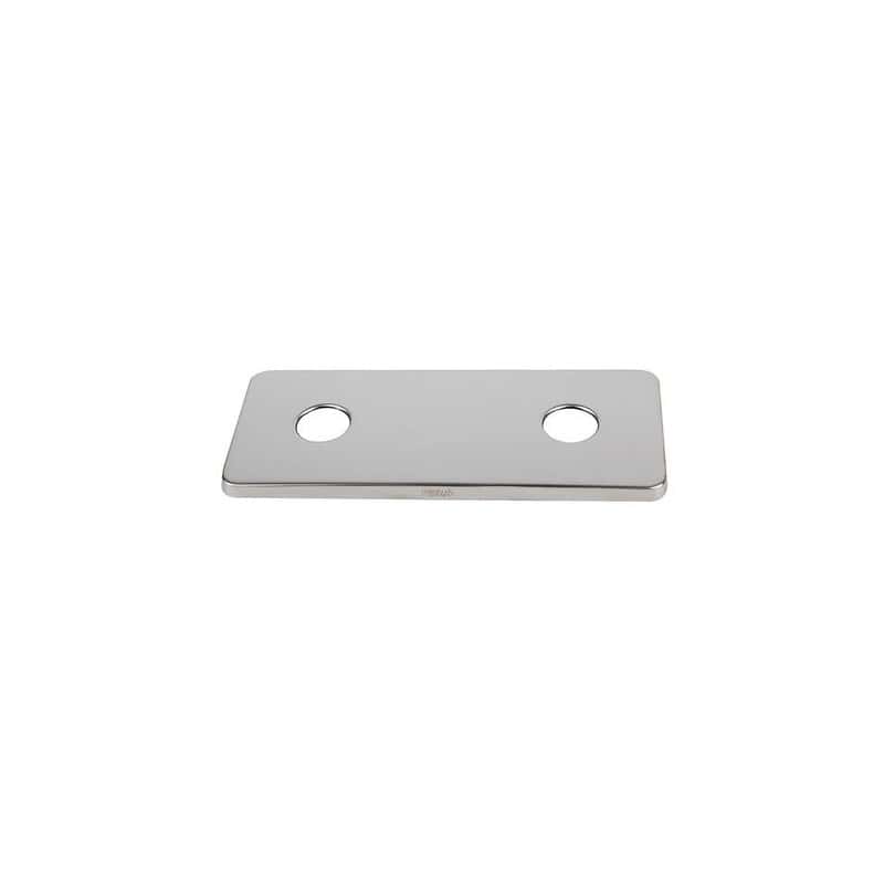 PLAQUE DE FINITION INOX ENTRAXE 150