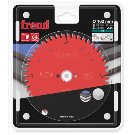 Lame HPL Ø 160 mm - AL 20 mm - E 2,2/1,6 mm - 48 dents FREUD F03FS09865