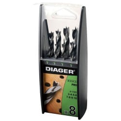 Coffret 8 mèches à bois...