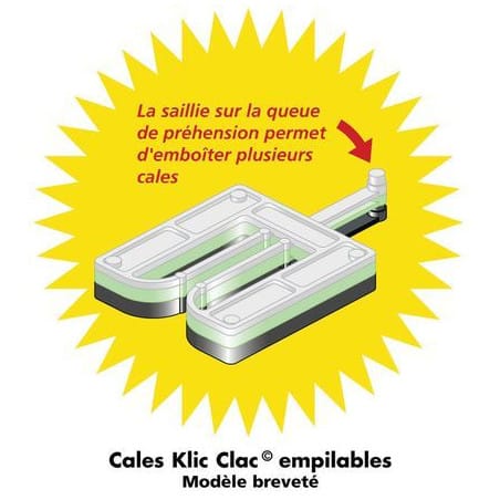 Cale Klic-Clac panachée 36 x 40