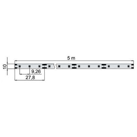 Bande LED flexible adhésive Strip reel 12 V - 108 LED/m