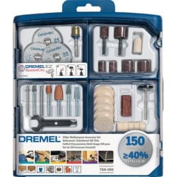 Coffret d'accessoires 150 pièces DREMEL 2615S724JA