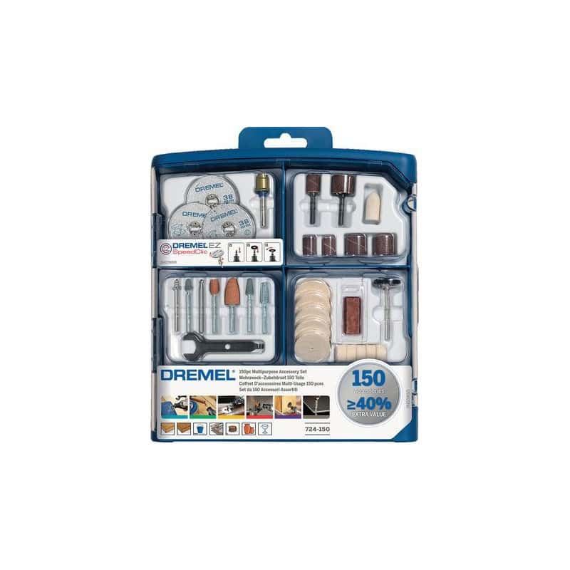 Coffret d'accessoires 150 pièces DREMEL 2615S724JA