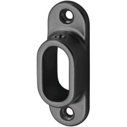 SUPPORT D'EXTREMITE A VISSER POUR TUBE DE PENDERIE OVALE 30 X 14 MM