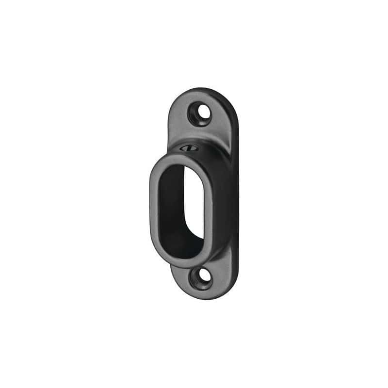 SUPPORT D'EXTREMITE A VISSER POUR TUBE DE PENDERIE OVALE 30 X 14 MM