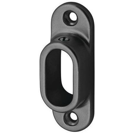 Support d'extrémité à visser pour tube de penderie ovale 30 x 14 mm 1175-70-023
