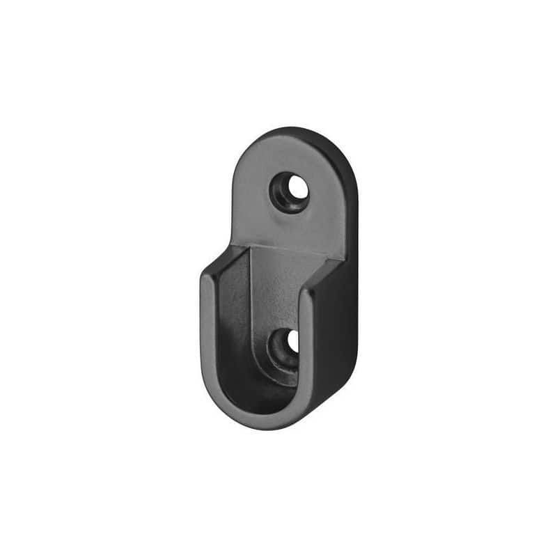 SUPPORT D'EXTREMITE A VISSER POUR TUBE DE PENDERIE OVALE 30 X 14 MM