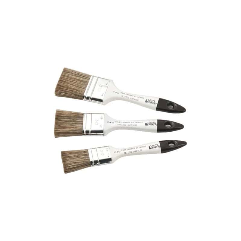 Lot de 3 brosses plates spéciales lasure L'OUTIL PARFAIT 80056