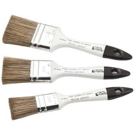Lot de 3 brosses plates spéciales lasure L'OUTIL PARFAIT 80056
