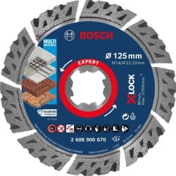 Disque diamant 125 mm X-LOCK Best Universel BOSCH 2608615161