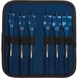 Coffret de 6 mèches plates queue 6 pans BOSCH