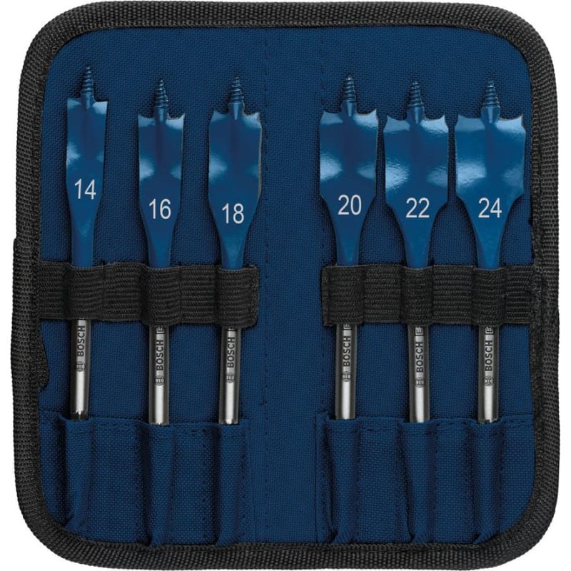 Coffret de 6 mèches plates queue 6 pans BOSCH