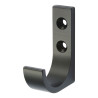 Porte-manteau moderne noir mat 1 branche HERMETA 0149-18