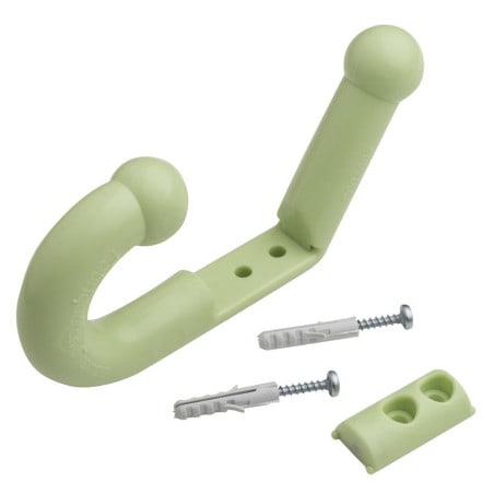 Porte-manteau souple Parkid vert amande 2 branches WATTELEZ 60700300 VERT AMANDE