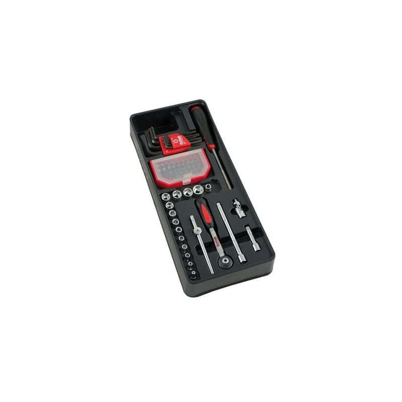 Servante 6 tiroirs avec 140 outils MOB 9523140601
