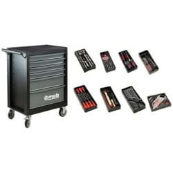 Servante 6 tiroirs avec 140 outils MOB 9523140601