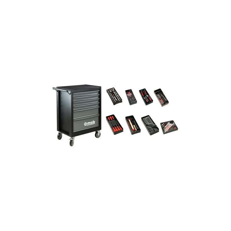 Servante 6 tiroirs avec 140 outils MOB 9523140601