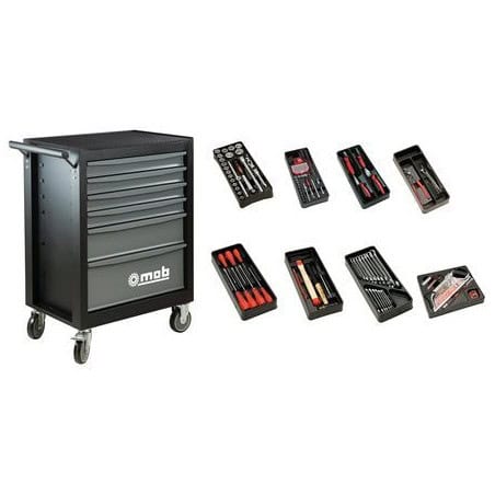 Servante 6 tiroirs avec 140 outils MOB 9523140601