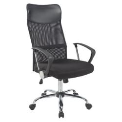 Fauteuil de bureau noir avec accoudoir