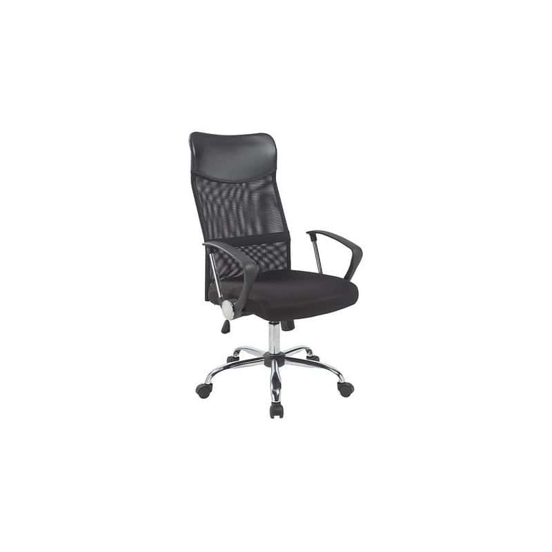 Fauteuil de bureau noir avec accoudoir