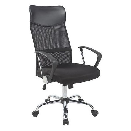 Fauteuil de bureau noir avec accoudoir