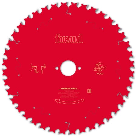 Lame bois Ø 250 mm - AL 30 mm - E 2,8/1,8 mm - 40 dents FREUD F03FS09775