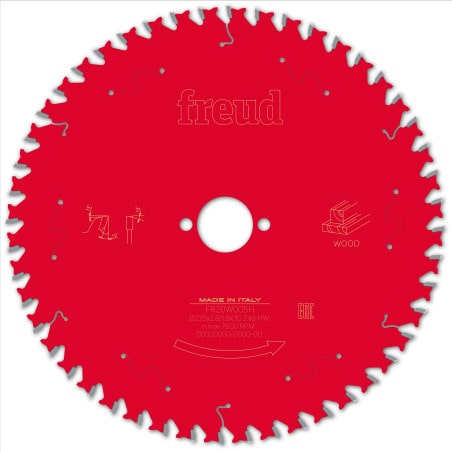 Lame bois Ø 235 mm - AL 30 - E2,8/1,8 mm - 48 dents FREUD F03FS09735