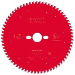 Lame alu / PVC Ø 225 mm - AL 30 mm - E 2,6/1,8 mm - 68 dents FREUD F03FS09834
