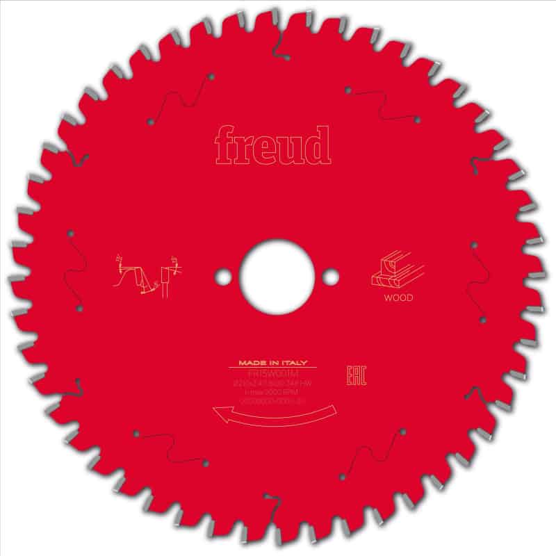 Lame bois Ø 210 mm - AL 30 mm - E 2,4/1,8 mm - 48 dents FREUD F03FS09747