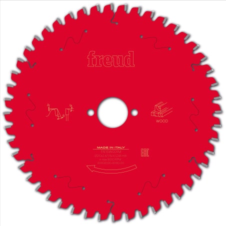 Lame bois Ø 210 mm - AL 30 mm - E 2,4/1,8 mm - 48 dents FREUD F03FS09747