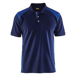 Polo piqué 3324 marine / bleu roi BLAKLADER