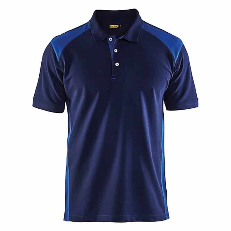 Polo piqué 3324 marine / bleu roi BLAKLADER