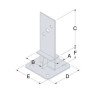 Pied de poteau SIMPSON PPSDT230