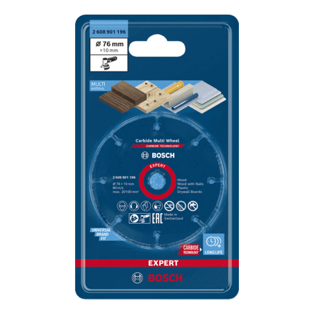 Disque à tronçonner EXPERT CARBIDE MULTI WHEEL BOSCH 2608901196