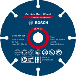 Disque à tronçonner EXPERT CARBIDE MULTI WHEEL BOSCH 2608901196