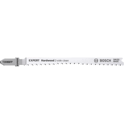 Lames de scie sauteuse bois dur T308 BFP x5 EXPERT 'HARDWOOD 2-SIDE CLEAN' BOSCH 2608900548