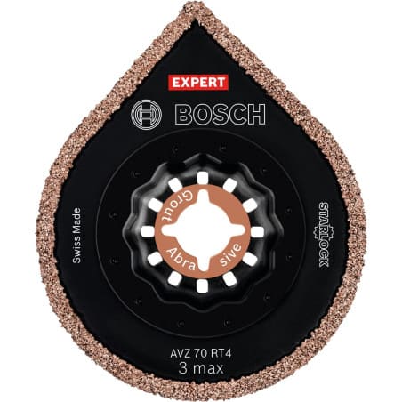 Lame EXPERT 3 MAX AVZ 70 RT4 segment à concrétion carbure pour carrelage BOSCH 2608661757