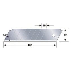Lame x10 pour cutter poignée pistolet TAJIMA CB62H