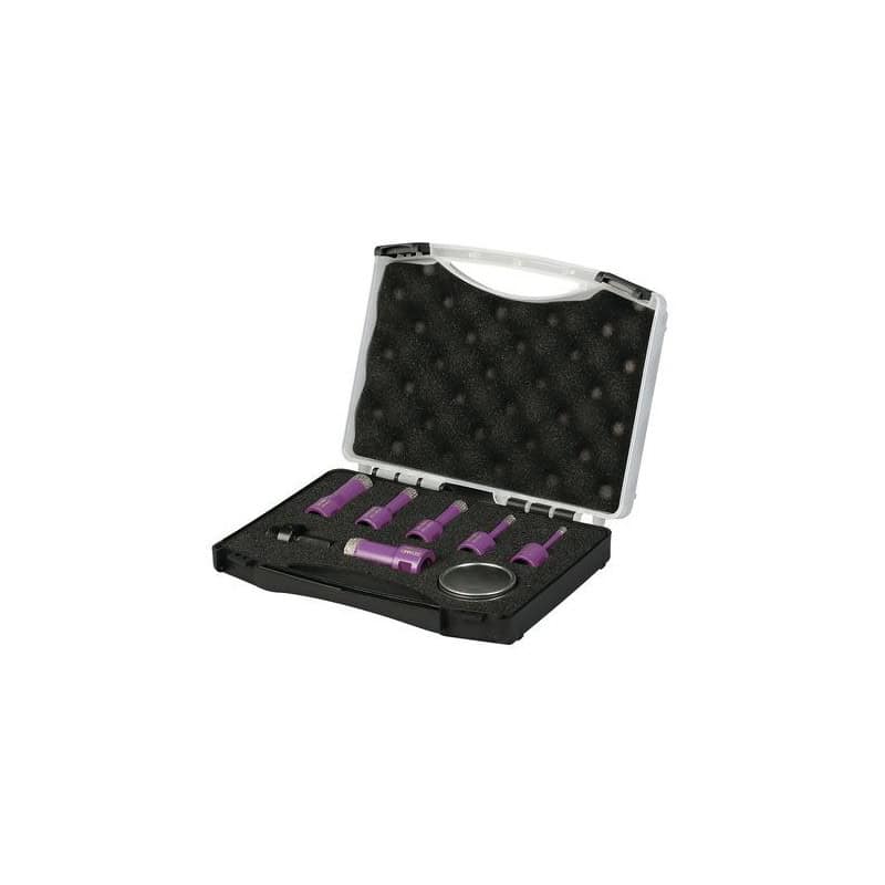 Coffret 6 trépans diamants à sec diamètre 6 à 22 mm M14 SIDAMO 11101451