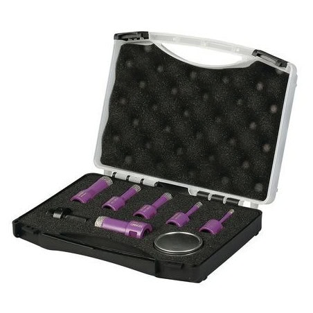 Coffret 6 trépans diamants à sec diamètre 6 à 22 mm M14 SIDAMO 11101451