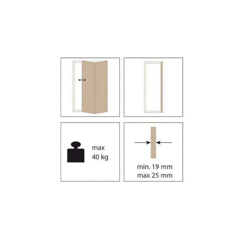GARNITURE POUR 1 PORTE - 2200 / 40