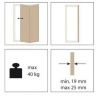GARNITURE POUR 1 PORTE - 2200 / 40
