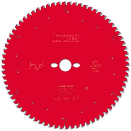 Lame bois Ø 305 mm - AL 30 mm - E 2,4/1,8 mm - 72 dents FREUD F03FS09763