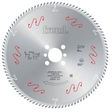 Lame alu / PVC Ø 600 mm - AL 30 mm - E4,8/3,8 mm - 156 dents FREUD F03FS05258
