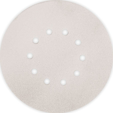 Panaché de 12 disques abrasifs MOUSSFLEX 10 trous Ø 225 - GR 60 - 100 - 150 - 220 - FLEX 920140
