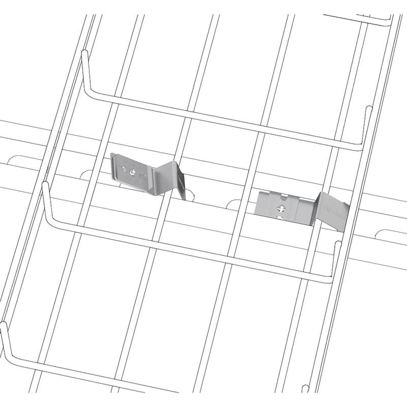 Fixation rapide CLICK pour rail de supportage x50 pièces PEMSA