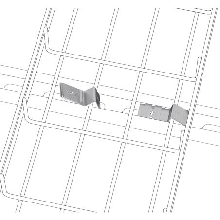 Fixation rapide CLICK pour rail de supportage x50 pièces PEMSA