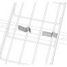 Fixation rapide CLICK pour rail de supportage x50 pièces PEMSA